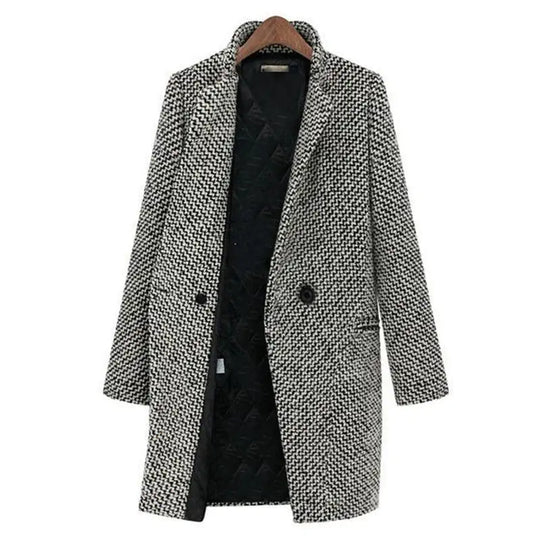 Aveline | Long jacket coat made of wool